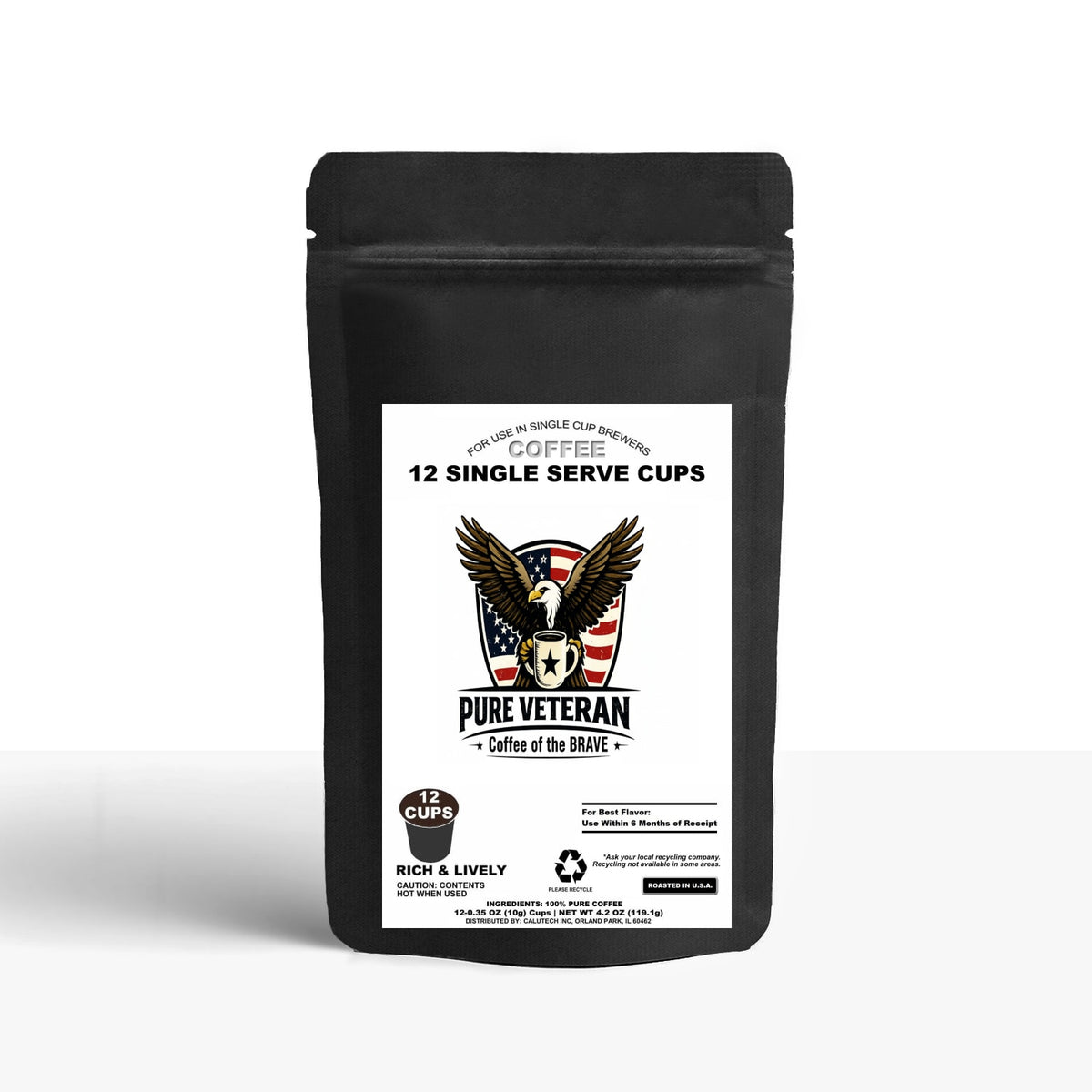 12 Pack Single Serve Coffee Capsules