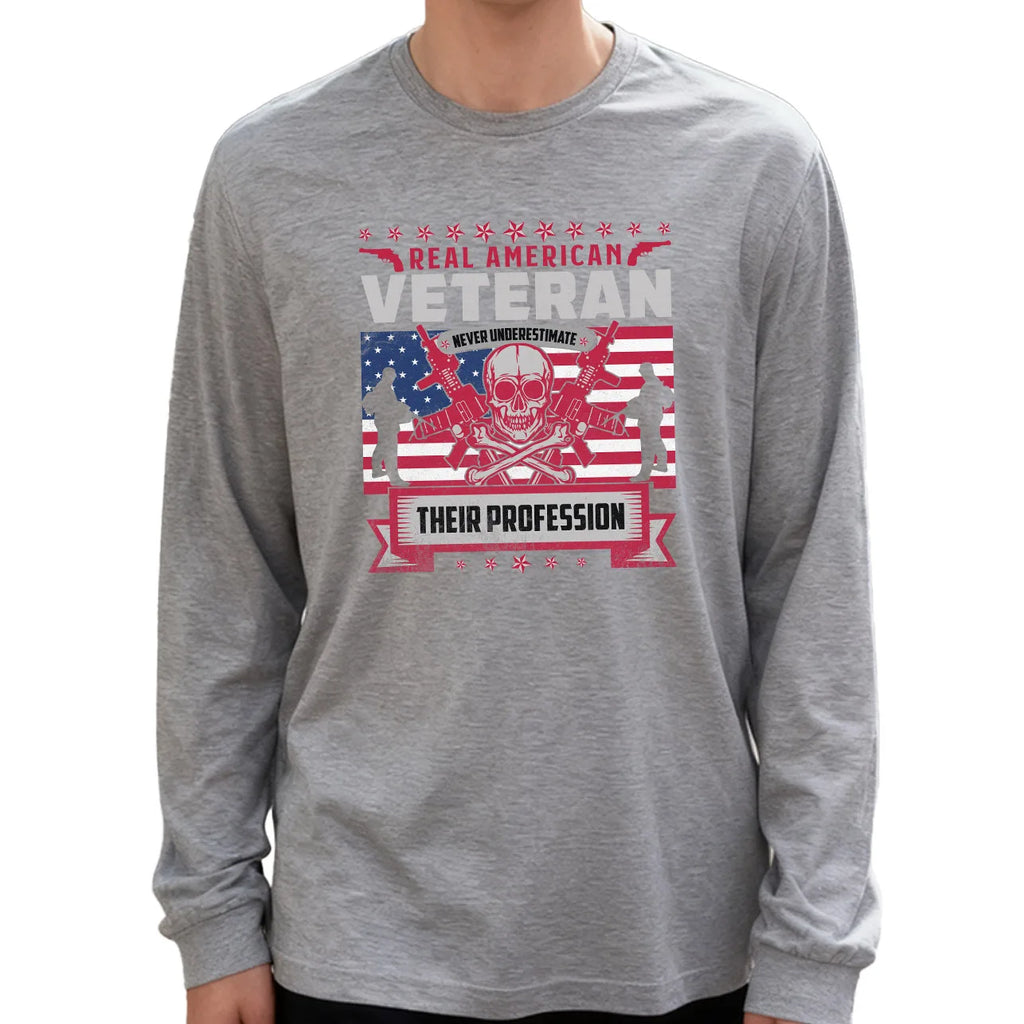 Skeleton Gun Veteran Long Sleeve