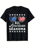 Grandma USA Flag Patriotic Tee