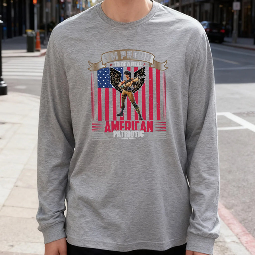 Proud American Veteran Long Sleeve