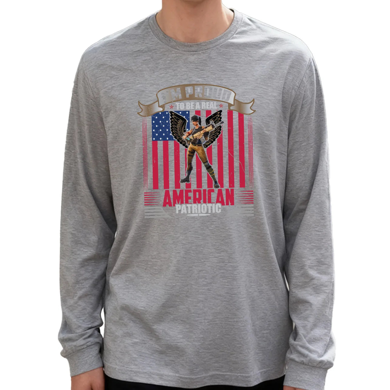 Proud American Veteran Long Sleeve