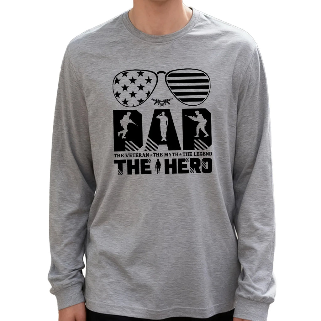Dad Veteran Long Sleeve Tee