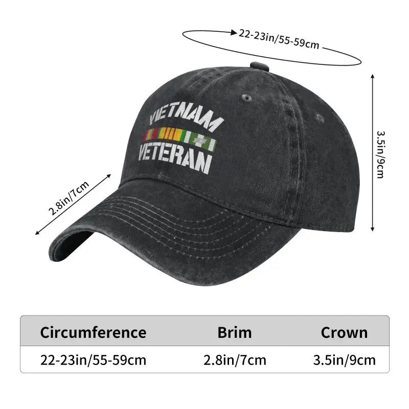 Vietnam Veteran Service Ribbon Cap