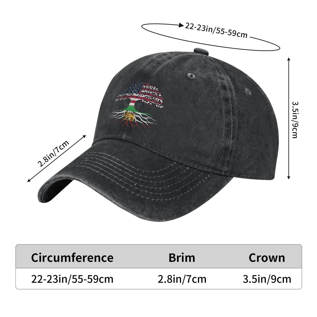Persian Roots USA Flag Cap