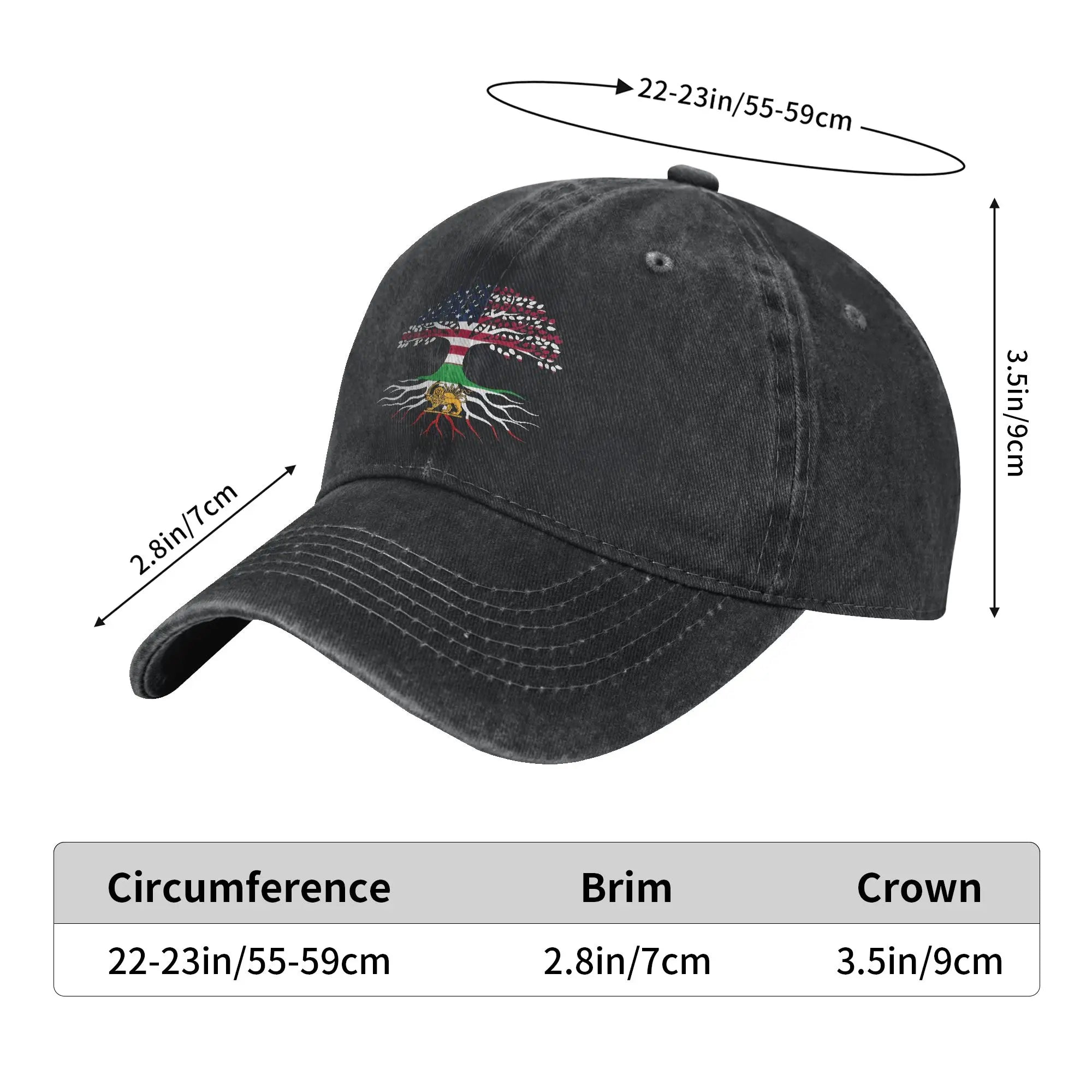 Persian Roots USA Flag Cap