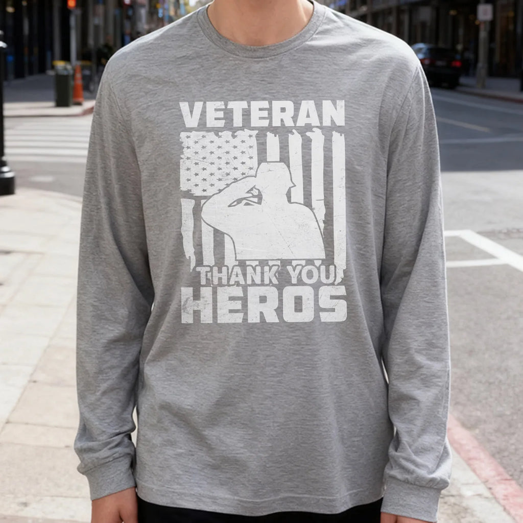 Veteran Thank You Hero Long Sleeve