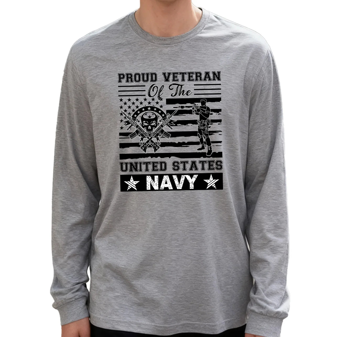 Proud U.S. Navy Veteran Long Sleeve