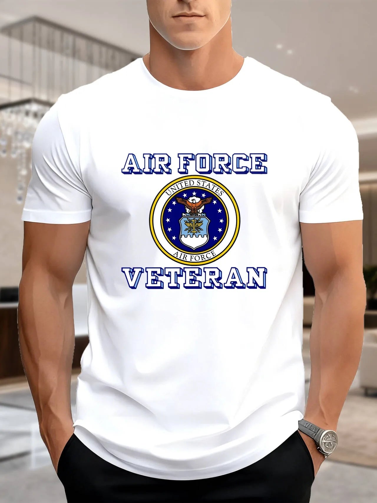 Air Force Veteran Military Print Tee